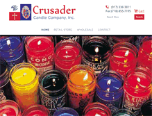 Tablet Screenshot of crusadercandlesco.com